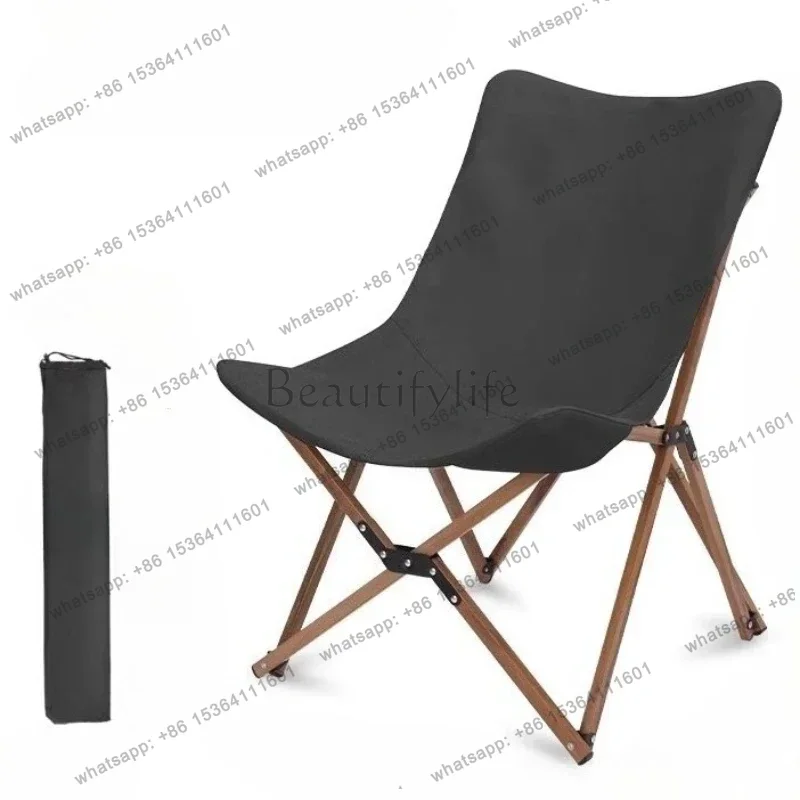 Outdoor Camping Folding Chairs - เก้าอี้ผีเสื้อ เก้าอี้พักผ่อนกลางแจ้ง เฟอร์นิเจอร์สวน เก้าอี้พับได้สำหรับชายหาด เก้าอี้พกพาสำหรับตั้งแคมป์ ตกปลา
