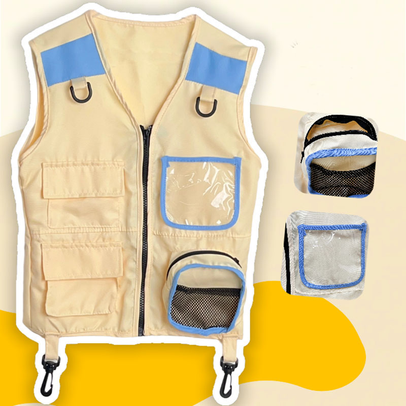 Outdoor Camping Activities For Kids - เสื้อกั๊กนักสำรวจสำหรับเด็กคอสเพลย์ชุดแขนกุดขึ้นแคมป์ปิ้งป่าสำหรับเด็กหญิงเด็กชายตั้งแคมป์การผจญภัยกลางแจ้งของขวัญสำหรับเด็ก