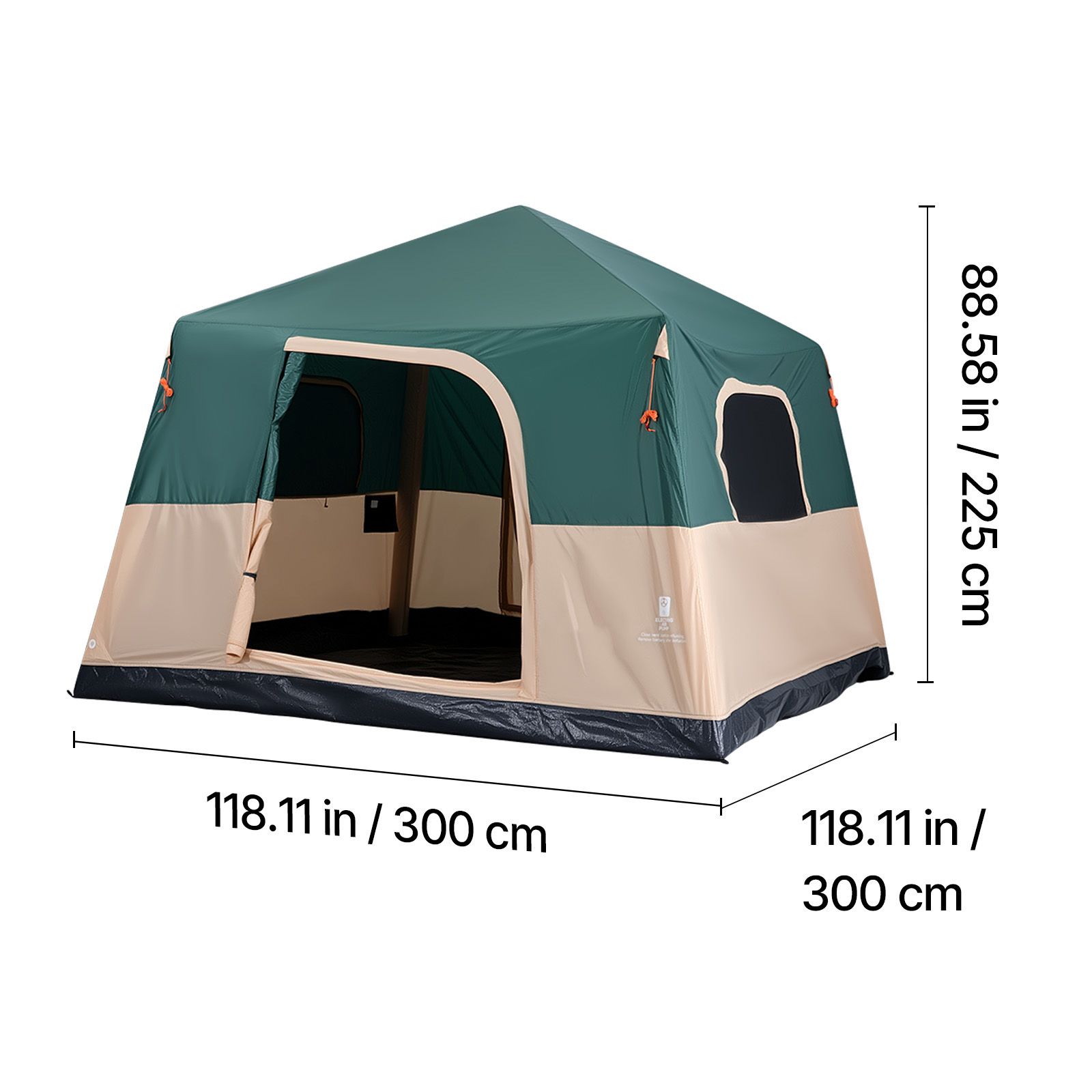 Outdoor Camping On Youtube - เต็นท์แคมป์ปิ้ง, เต็นท์พองลมสำหรับ 6 คน พร้อมปั๊มแบบชาร์จไฟได้, ท่ออากาศ