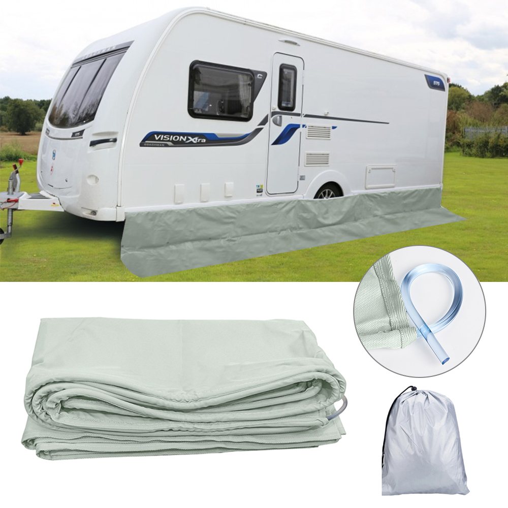 Outdoor Camping - ผ้าคลุมกันลมกันฝุ่นสำหรับรถบ้าน/รถแคมป์ปิ้ง อุปกรณ์เสริมสำหรับกันสาดรถบ้าน