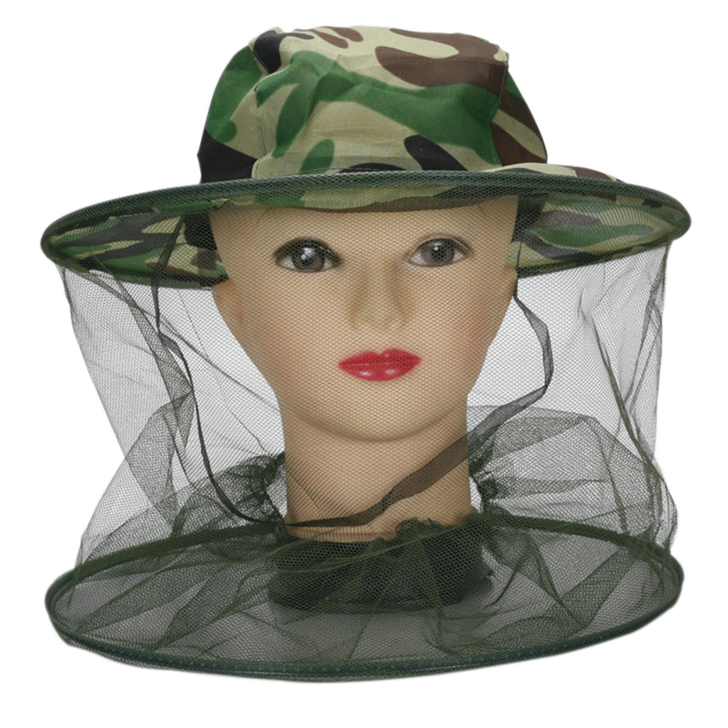 Outdoor Camping Hat - หมวกตกปลาป้องกันยุง ตาข่ายกันแมลง ระบายอากาศได้ดี หมวกตาข่ายสำหรับตกปลา ล่าสัตว์ กิจกรรมกลางแจ้ง