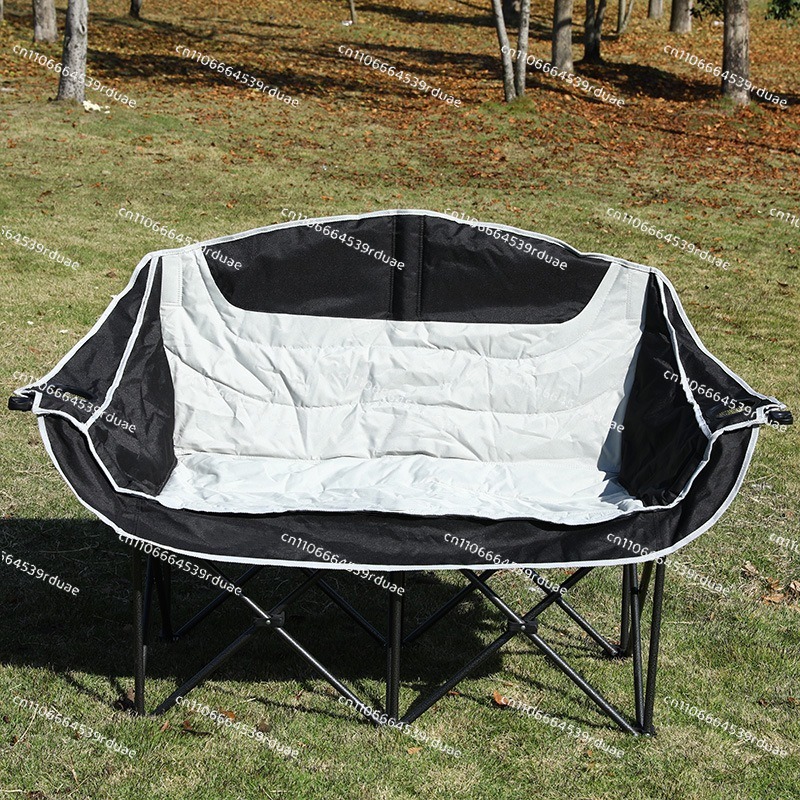 Outdoor Camping Folding Chairs - เก้าอี้พับคู่สำหรับตั้งแคมป์กลางแจ้ง, เก้าอี้ปิกนิกพร้อมที่วางแขน, เก้าอี้พักผ่อนแบบพกพาสำหรับตั้งแคมป์และชายหาด