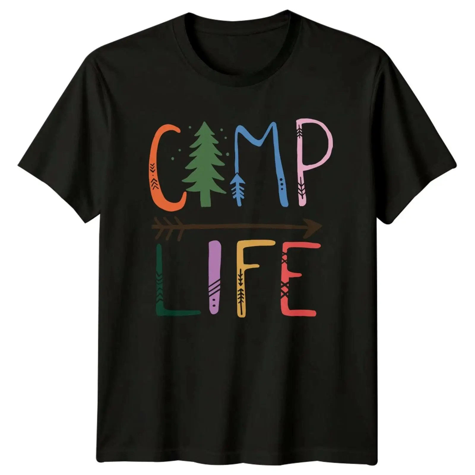 Outdoor Und Camping - เสื้อยืด Camp Life สไตล์ Rustikal สำหรับกิจกรรมกลางแจ้ง
