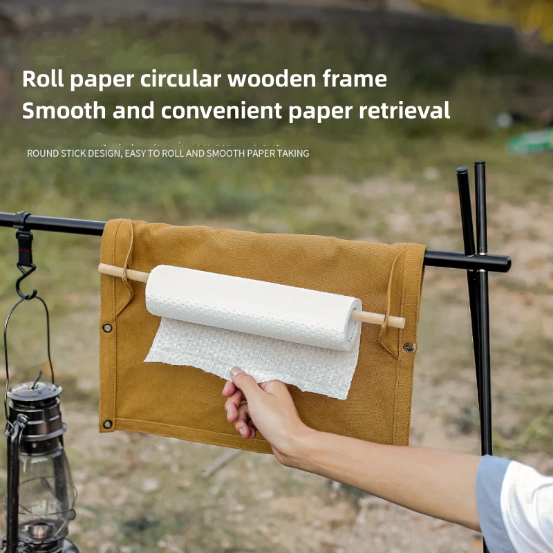 Outdoor Camping Wallpaper - ที่แขวนอุปกรณ์ทำครัวแบบผ้าใบสำหรับติดผนังกลางแจ้ง ที่แขวนกระดาษทิชชู่ อุปกรณ์สำหรับปิกนิก แคมป์ปิ้ง และเดินป่า อุปกรณ์แคมป์ปิ้ง