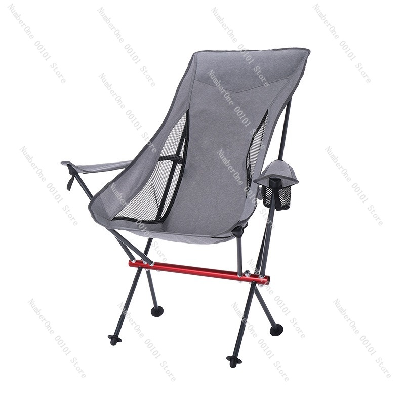 Outdoor Camping Folding Chairs - เก้าอี้พับอลูมิเนียมอัลลอยด์น้ำหนักเบาพิเศษ พกพาสะดวก สำหรับตั้งแคมป์ ปิกนิก บาร์บีคิว ท่องเที่ยวขับรถเที่ยว