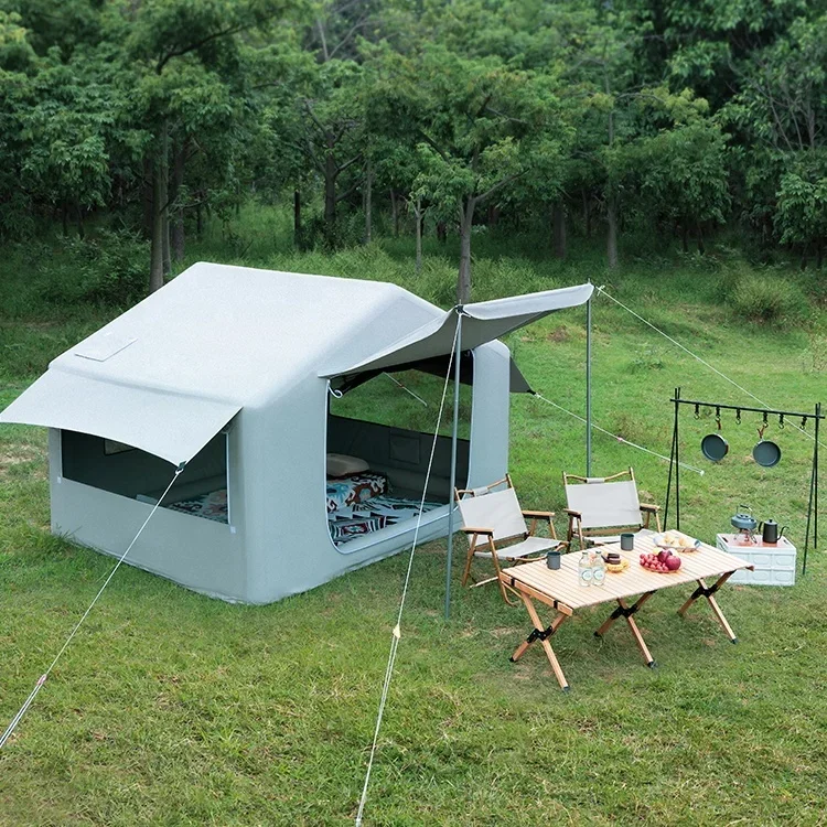 Outdoor Camping On Youtube - เต็นท์ลมขนาดใหญ่สำหรับ 3-4 คน ติดตั้งง่าย พกพาสะดวก เหมาะสำหรับแคมป์ปิ้งและแกลมปิ้งกลางแจ้ง