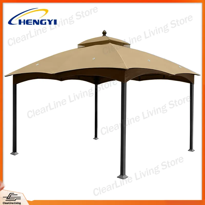 Outdoor Camping Canopy - เต็นท์กันสาดสำหรับตั้งแคมป์กลางแจ้งขายดี ขนาด 10x12 ฟุต ผ้าใบกันแดด โพลีเอสเตอร์