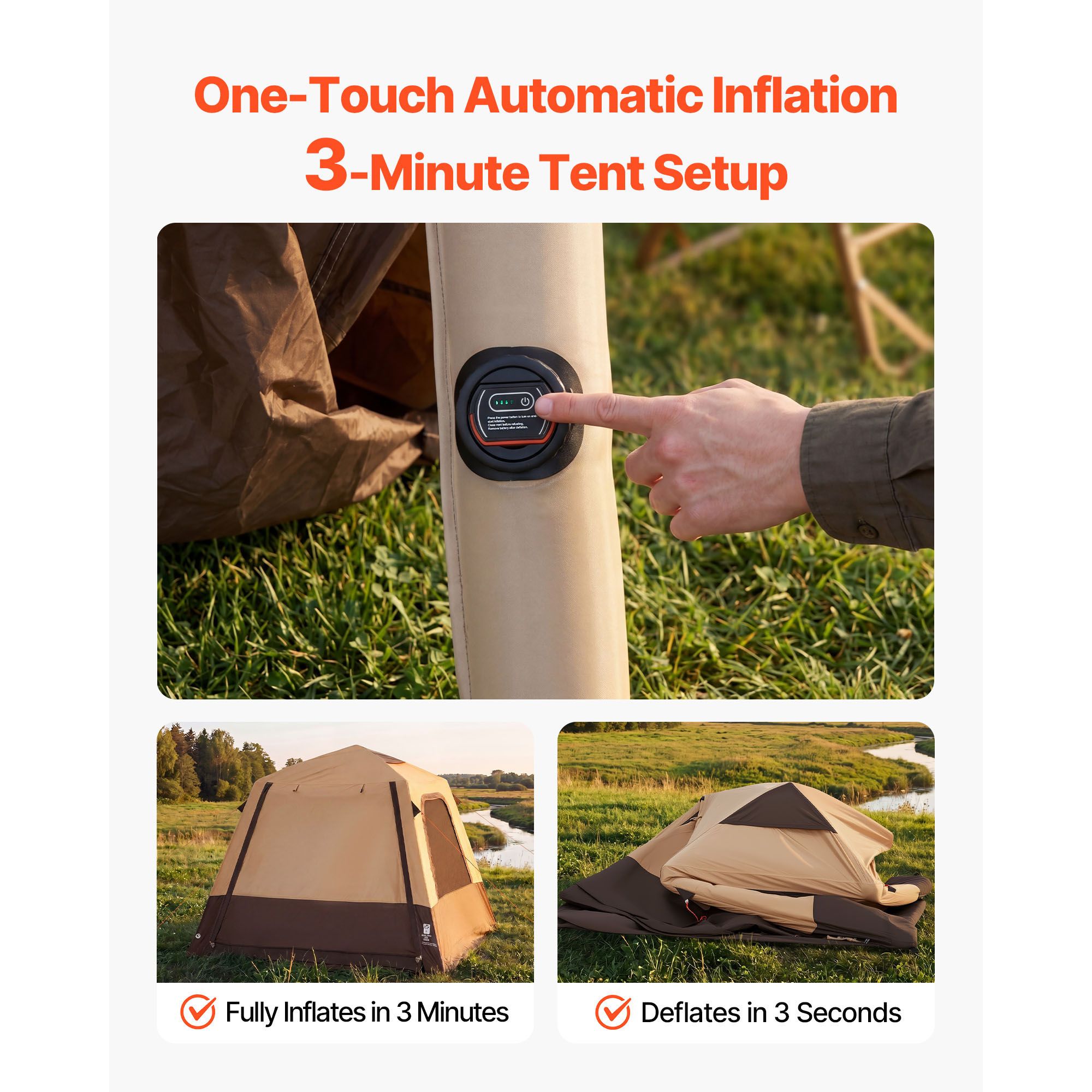 เต็นท์แคมป์ปิ้ง, เต็นท์พองลมสำ - Outdoor Camping On Youtube บทวิจารณ์และราคา