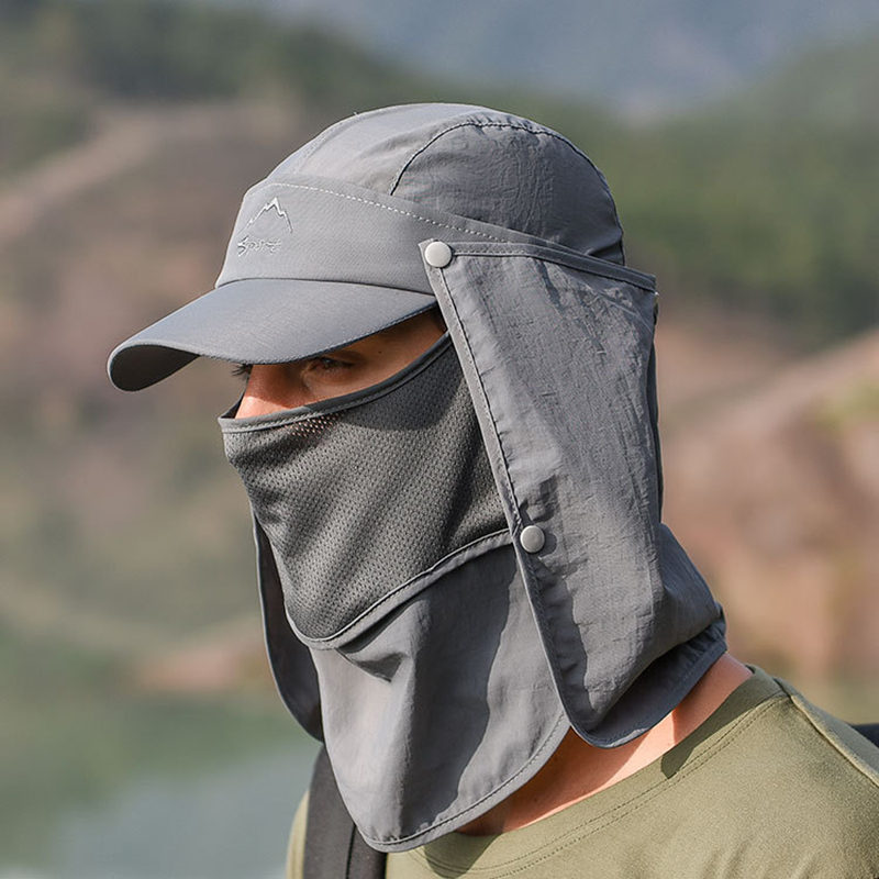 Multifunction Foldable แห้งเร็ - Camping Outdoor Quick Drying Sun Neck Protection Cap Hat บทวิจารณ์และราคา