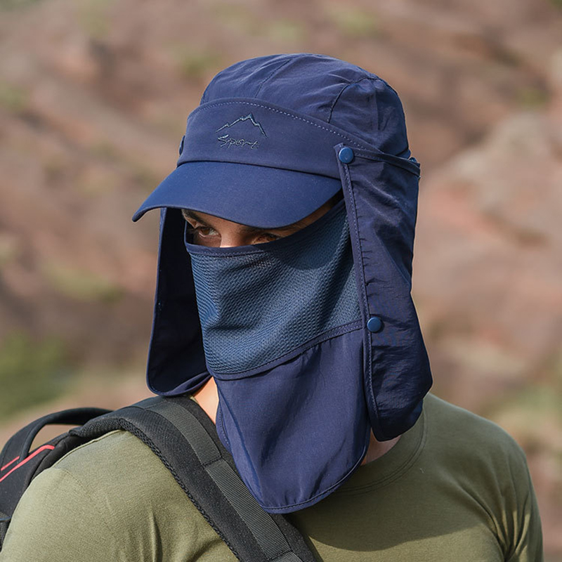 Multifunction Foldable แห้งเร็ - Camping Outdoor Quick Drying Sun Neck Protection Cap Hat บทวิจารณ์และราคา