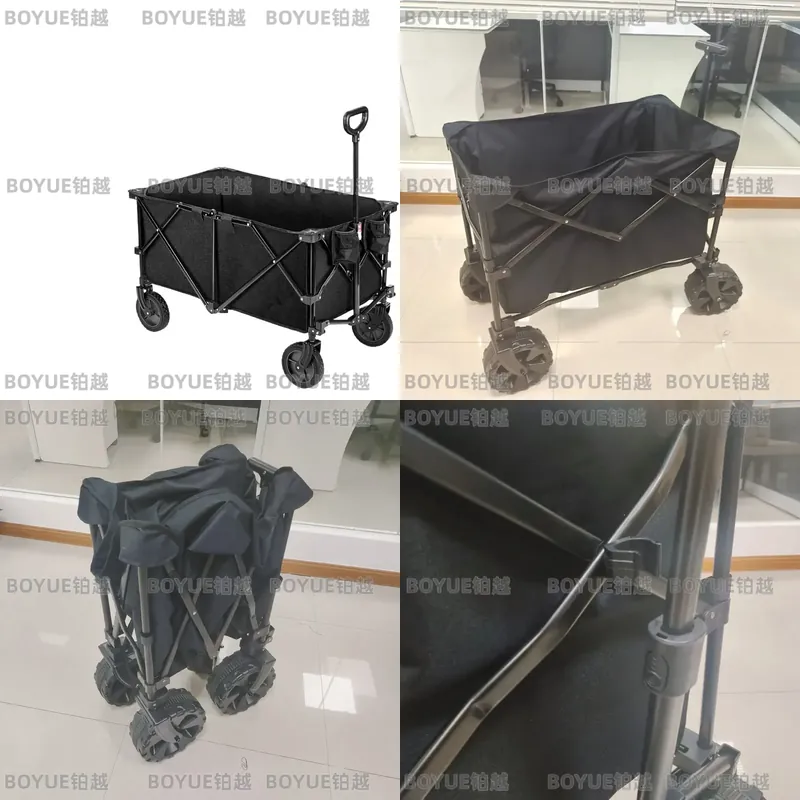 รถเข็นพับได้แบบพกพาสำหรับการเด - Outdoor Camping Trailer บทวิจารณ์และราคา