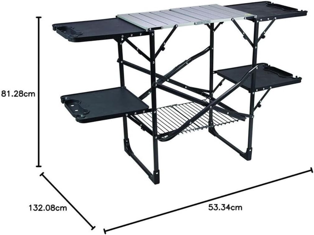 โต๊ะครัวพับได้แบบพกพาสำหรับตั้ - Kitchen Outdoor Camping บทวิจารณ์และราคา