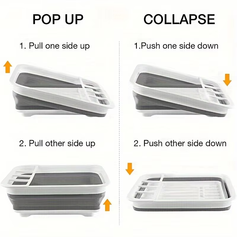 ชั้นวางจานพับได้พร้อมที่ใส่ช้อ - Outdoor Camping Trailer บทวิจารณ์และราคา
