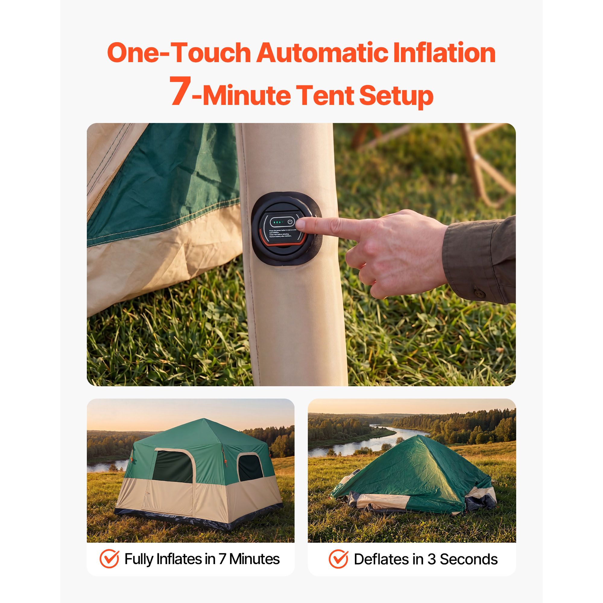 เต็นท์แคมป์ปิ้ง, เต็นท์พองลมสำ - Outdoor Camping On Youtube บทวิจารณ์และราคา