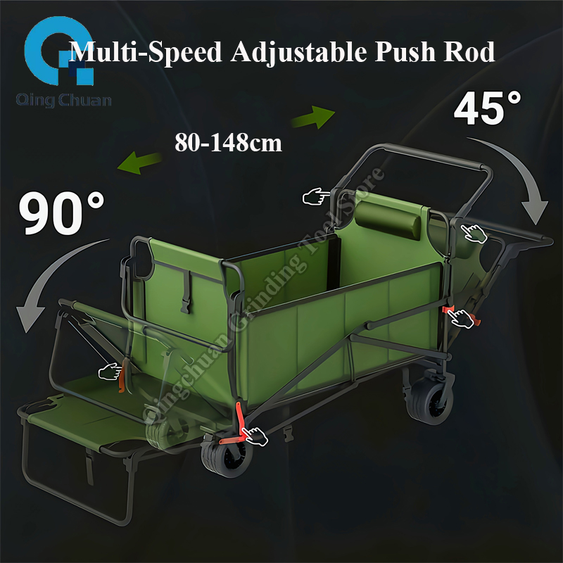 รถเข็นแคมป์ปิ้งอเนกประสงค์ ขนา - Outdoor Camping Trailer บทวิจารณ์และราคา