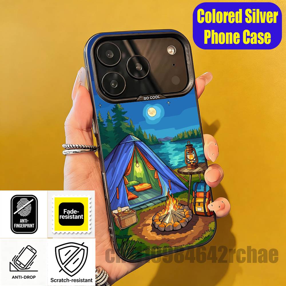 เคสโทรศัพท์ลายวอลเปเปอร์กองไฟส - Outdoor Camping Wallpaper บทวิจารณ์และราคา