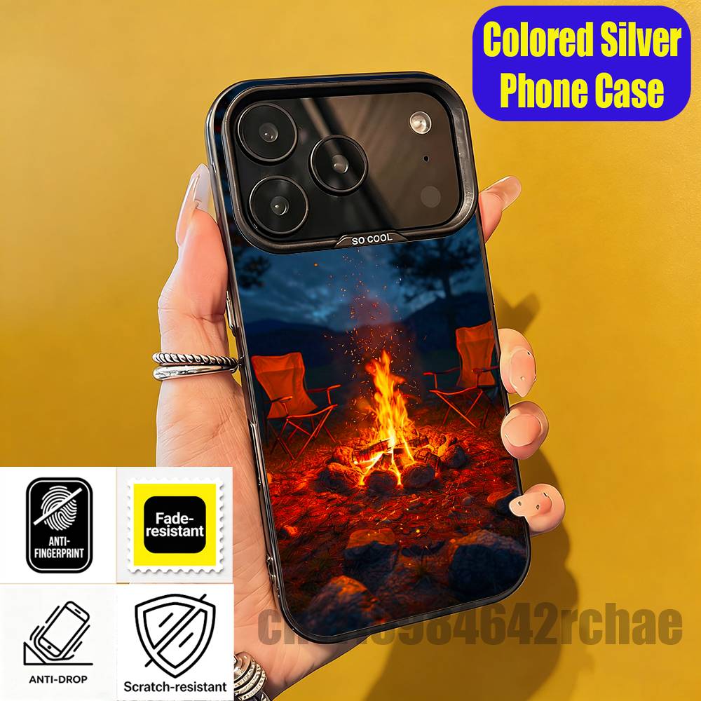 เคสโทรศัพท์ลายวอลเปเปอร์กองไฟส - Outdoor Camping Wallpaper บทวิจารณ์และราคา