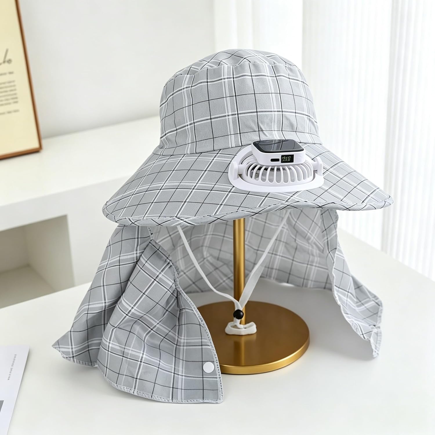 หมวกพัดลมพลังงานแสงอาทิตย์ 1 ช - Outdoor Camping Hat บทวิจารณ์และราคา