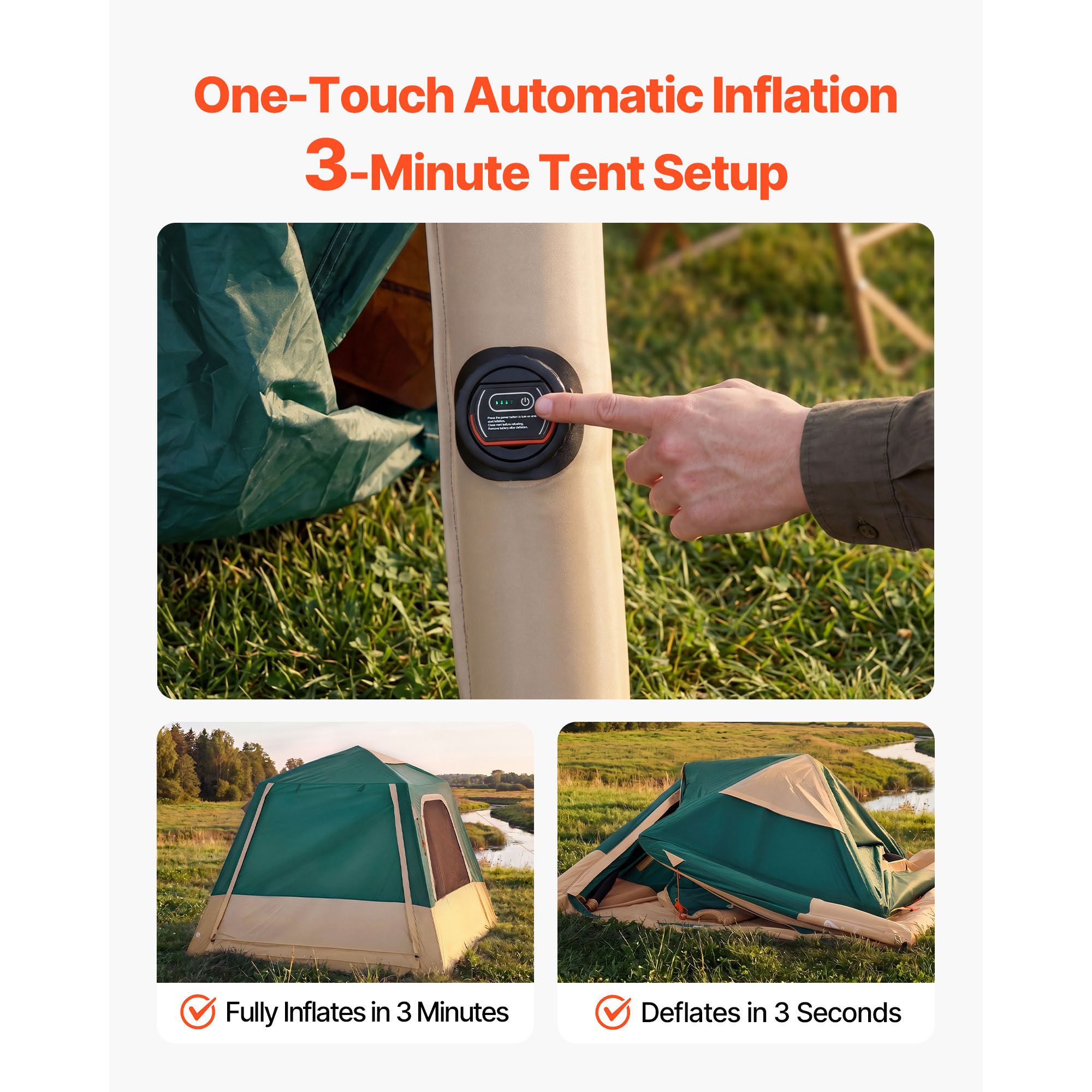 เต็นท์แคมป์ปิ้ง, เต็นท์พองลมสำ - Outdoor Camping On Youtube บทวิจารณ์และราคา