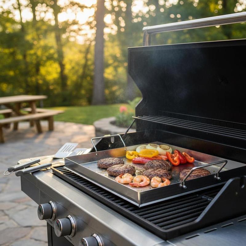 เตาปิ้งย่างแบบแบนขนาด 18x16 นิ - Kitchen Outdoor Camping บทวิจารณ์และราคา