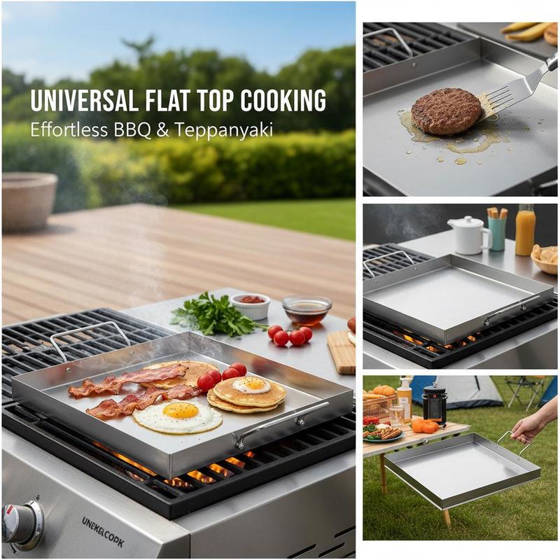 เตาปิ้งย่างแบบแบนขนาด 18x16 นิ - Kitchen Outdoor Camping บทวิจารณ์และราคา