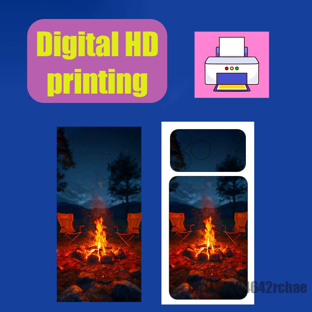 สติกเกอร์ติดหลังโทรศัพท์ iPhon - Outdoor Camping Wallpaper บทวิจารณ์และราคา
