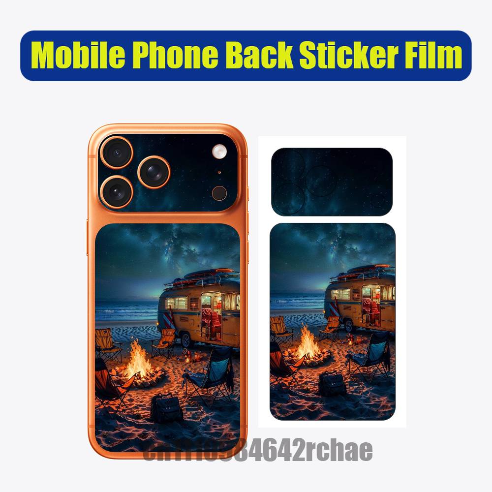 สติกเกอร์ติดหลังโทรศัพท์ iPhon - Outdoor Camping Wallpaper บทวิจารณ์และราคา