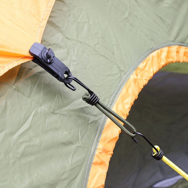 5 ชิ้นตะขอเชือกยางยืดหัวเข็มขั - Outdoor Camping Canopy บทวิจารณ์และราคา