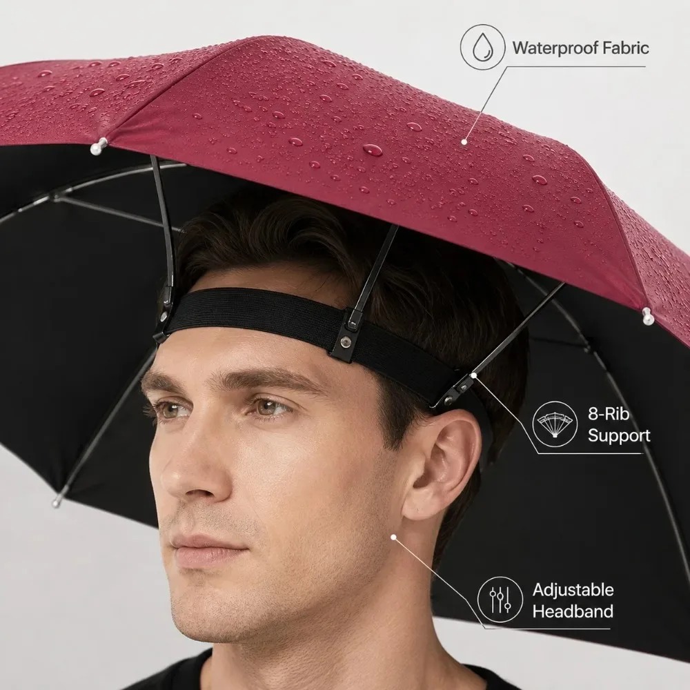 หมวกกันแดดแบบพับได้พร้อมร่มในต - Outdoor Camping Hat บทวิจารณ์และราคา