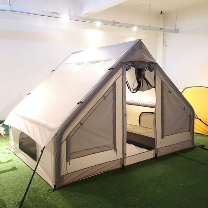 เต็นท์ลมพีวีซีแบบเคลื่อนย้ายได - Outdoor Camping On Youtube บทวิจารณ์และราคา
