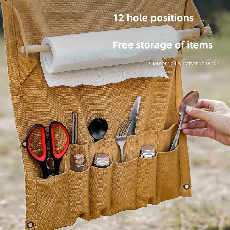 ที่แขวนอุปกรณ์ทำครัวแบบผ้าใบสำ - Outdoor Camping Wallpaper บทวิจารณ์และราคา