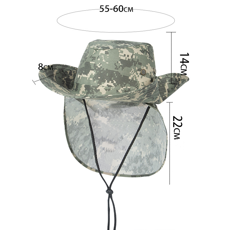 ฤดูร้อนใหม่ลวงตา Sun หมวกเดินป - Camping Outdoor Quick Drying Sun Neck Protection Cap Hat บทวิจารณ์และราคา