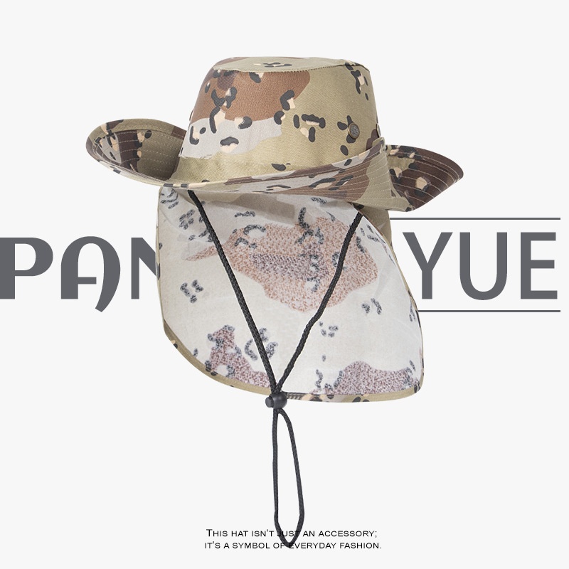 ฤดูร้อนใหม่ลวงตา Sun หมวกเดินป - Camping Outdoor Quick Drying Sun Neck Protection Cap Hat บทวิจารณ์และราคา