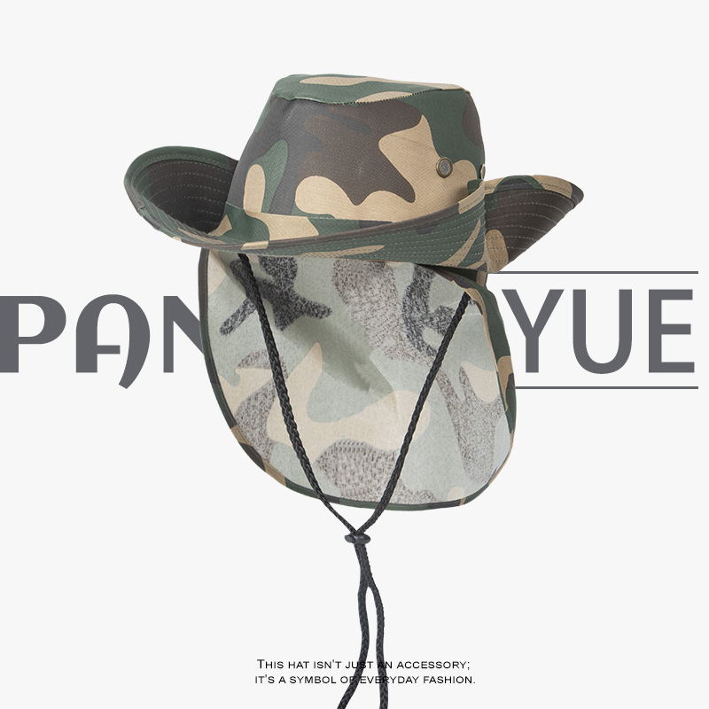 ฤดูร้อนใหม่ลวงตา Sun หมวกเดินป - Camping Outdoor Quick Drying Sun Neck Protection Cap Hat บทวิจารณ์และราคา