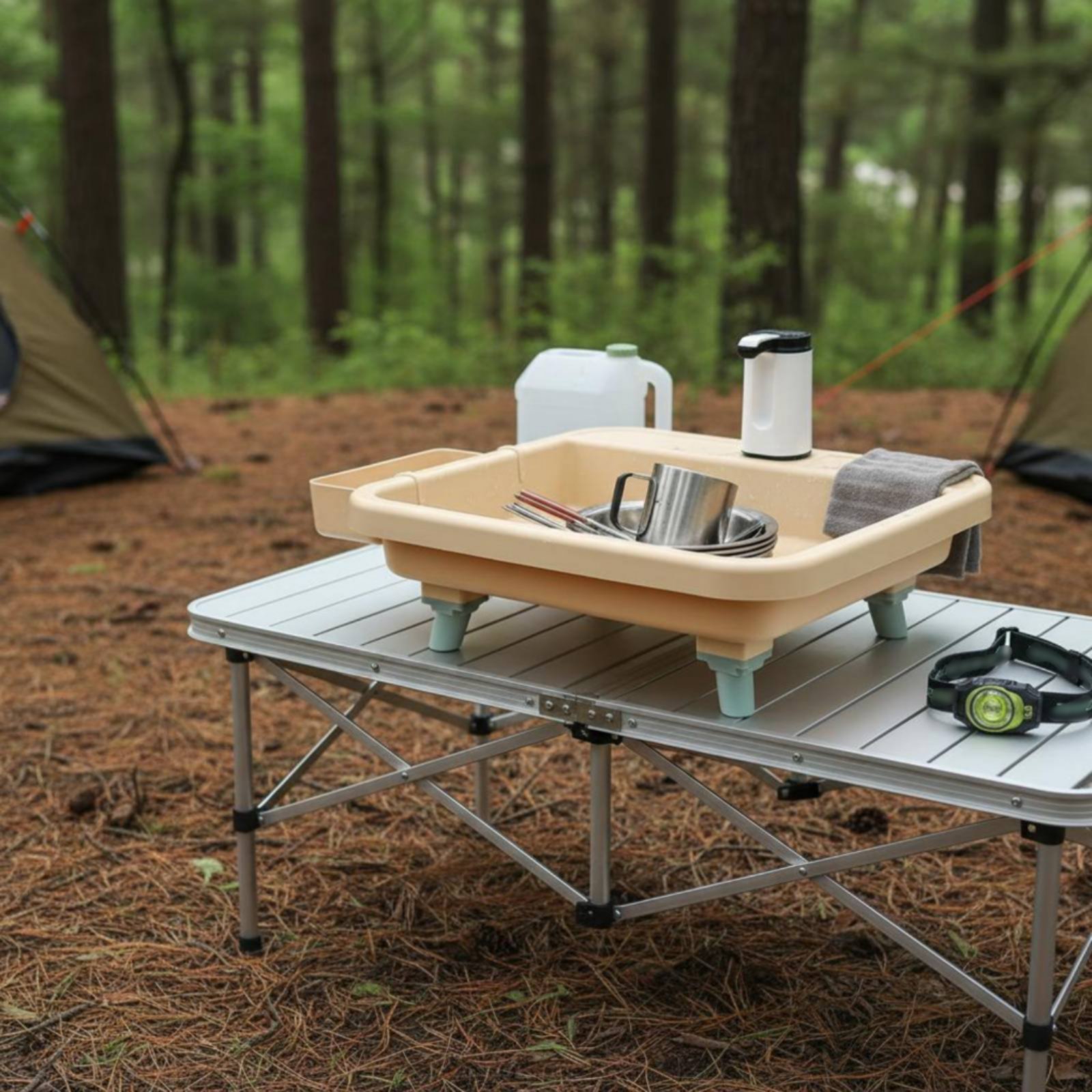 สถานีล้างมือแบบพกพา ฟังก์ชั่นป - Outdoor Camping บทวิจารณ์และราคา