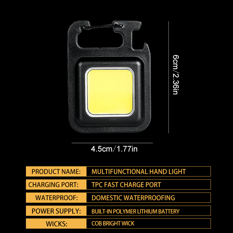 ไฟฉายพวงกุญแจ MINI COB สว่างพิ - Outdoor Camping Decor บทวิจารณ์และราคา
