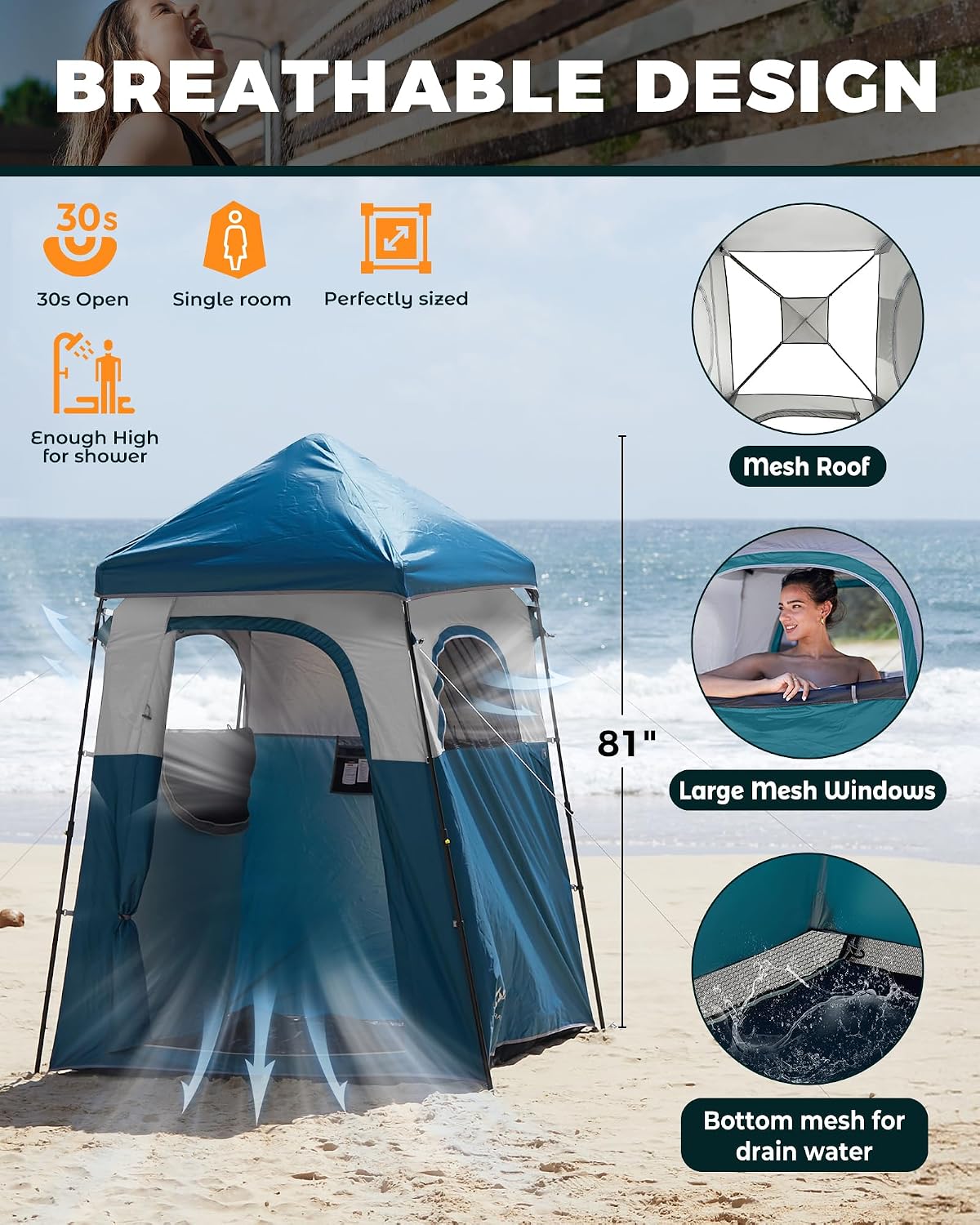 เต็นท์อาบน้ำแบบพกพา ให้ความเป็ - Outdoor Und Camping บทวิจารณ์และราคา